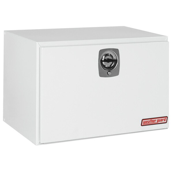TOOL BOX Underbed Single Door Smooth White Steel 36 58 Inch Length x 2414 Inch Width x 24 1